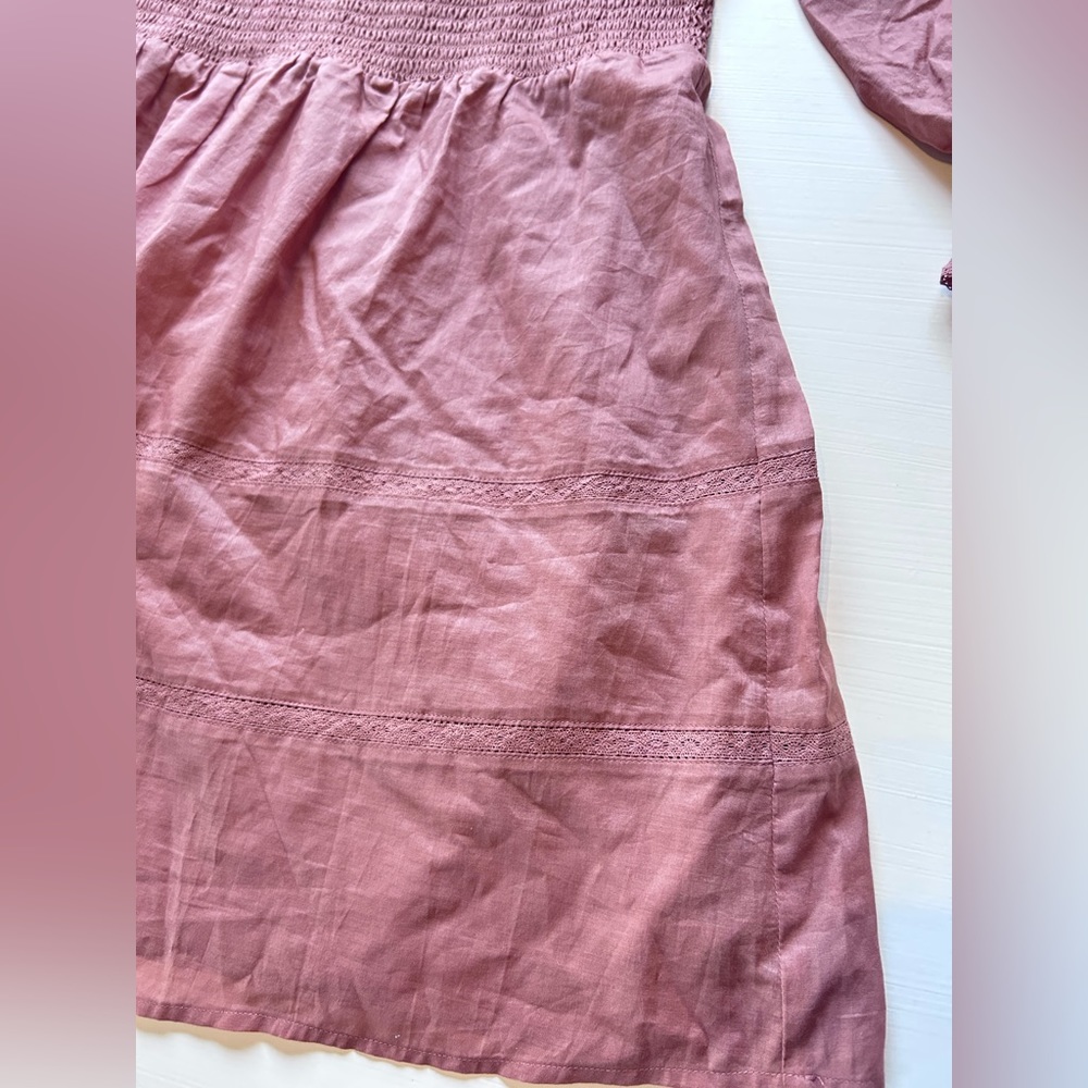Reformation Pink Puff Sleeve Dress - Picture 5 of 10